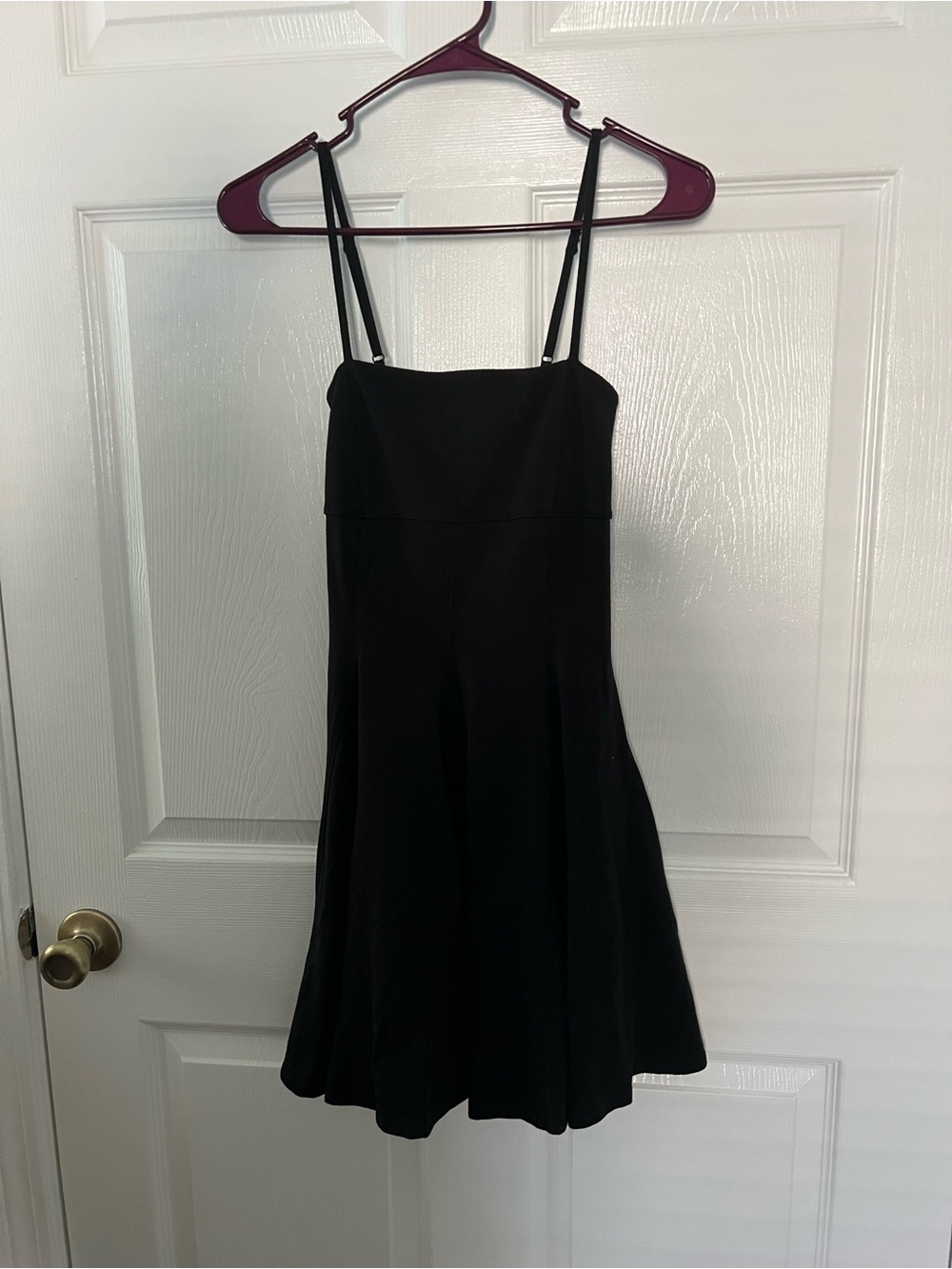 American Eagle Outfitters Black Mini Spaghetti-Strap Dress